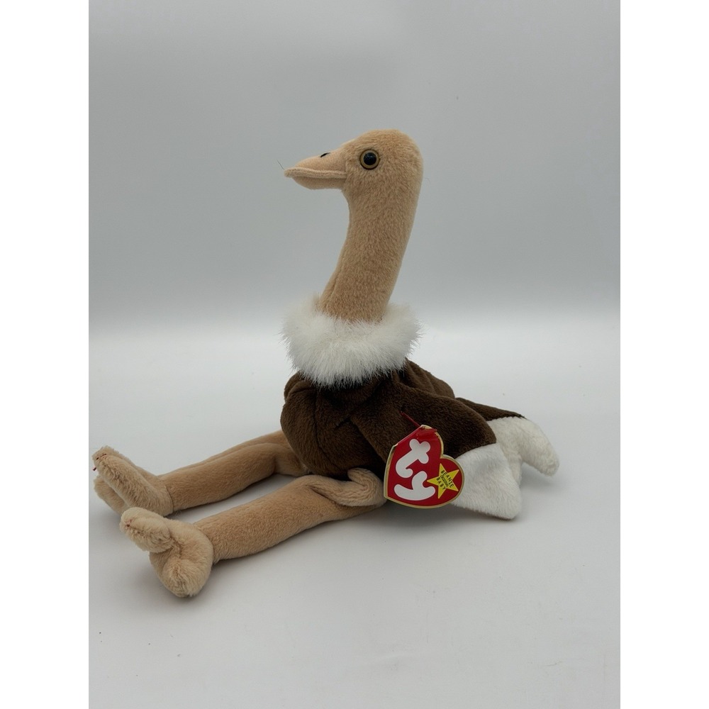 TY Beanie Babies Stretch The Ostrich 1997 Retired Vintage with tags